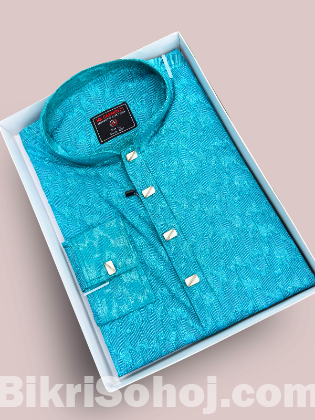 Premium Cotton Print Panjabi